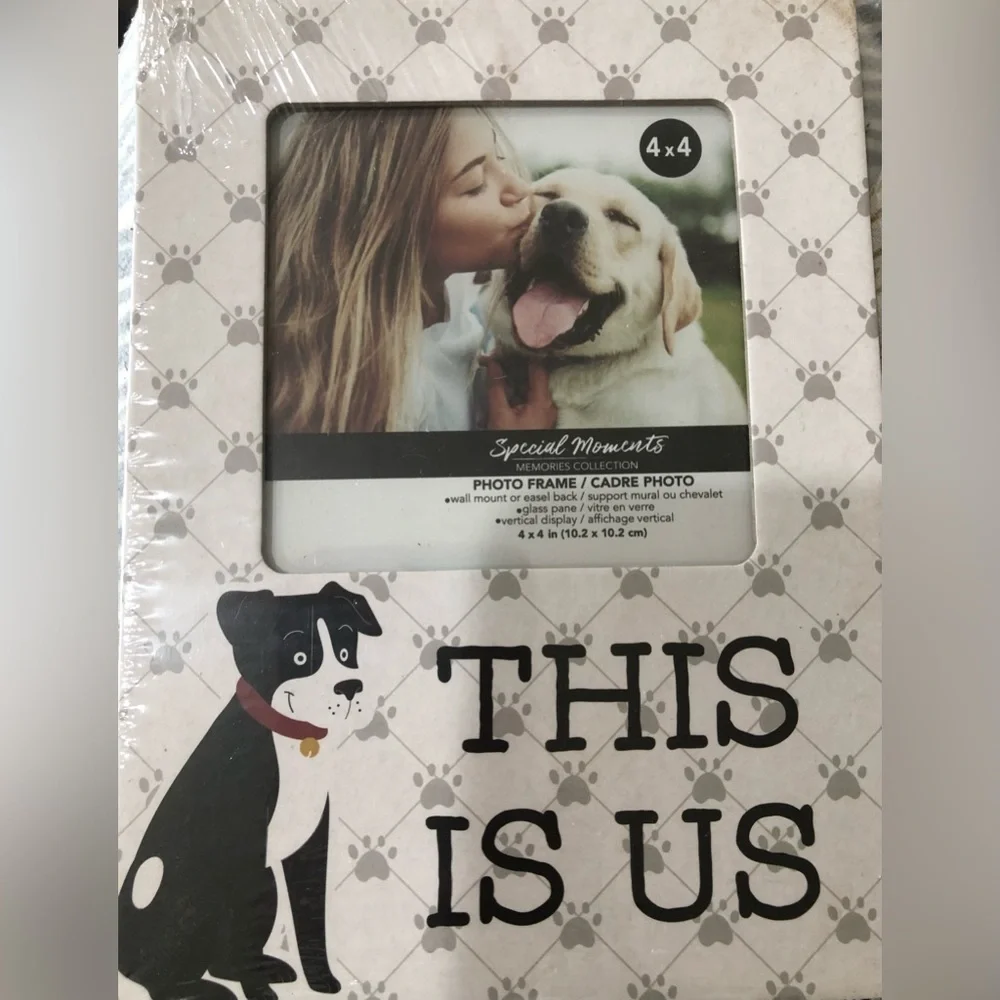2 Adorable puppy love “This is Us”‎ dog photo frames new
